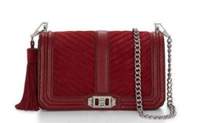 Rebecca Minkoff Love Quilted Leather & Suede Crossbody Bag