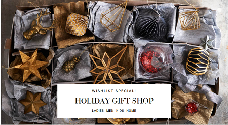 H&M Holiday gift shop