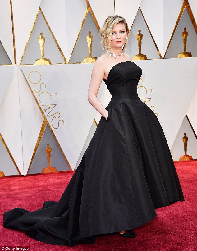 Kirsten Dunst in Dior at the 2017 Academy Awards.