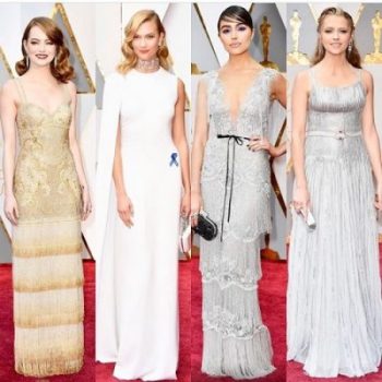 Oscars Metallic Dresses on the Red Carpet.