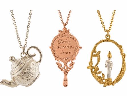 Alex Monroe Beauty & the Beast pendants