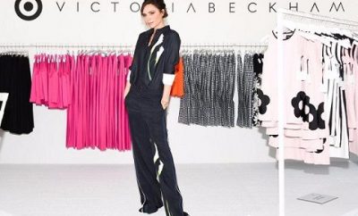 Victoria Beckham poses with Target Range