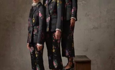 dark floral suiting from the Erdem x H&M collection