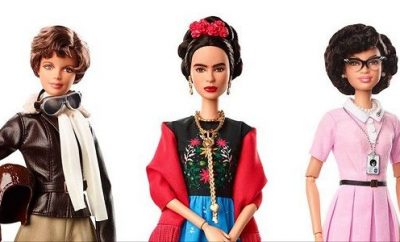 Barbie Amelia Earhart, Frida Kahlo and Katherine Johnson
