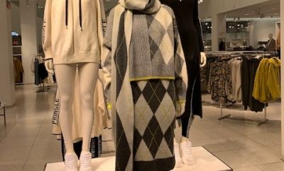 Pringle H&M collection on mannequins SF