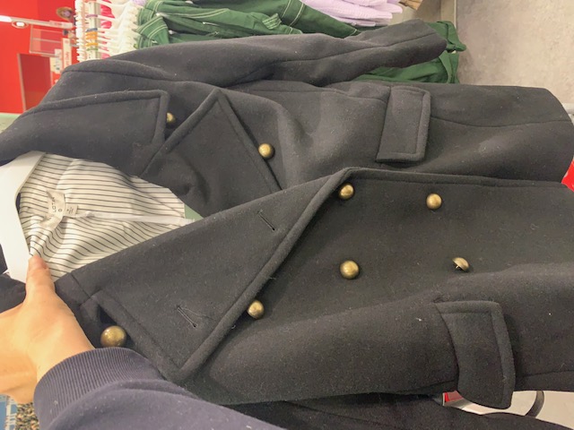Women's Cropped Pea Coat - Nili Lotan x Target Navy 