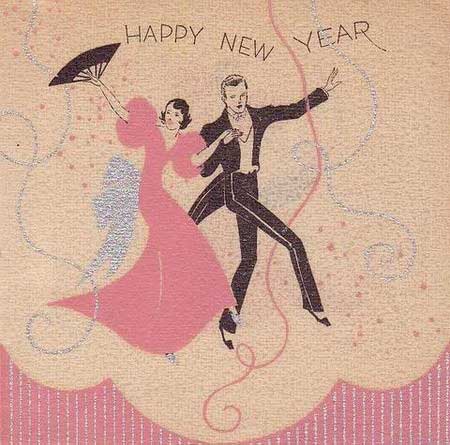 A vintage New Year Greeting
