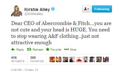 Kristie Alley tweet