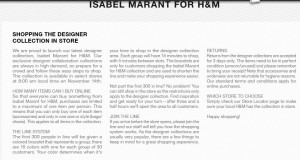 Marant h&M rules