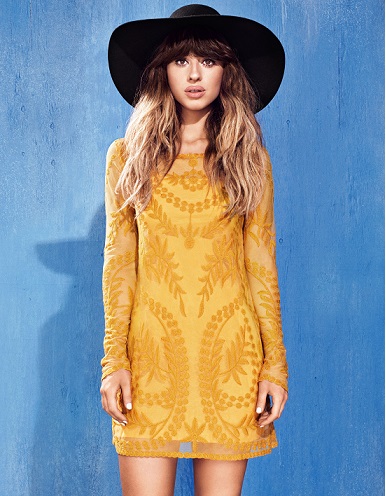 H&M Divided Foxes_mustard dress