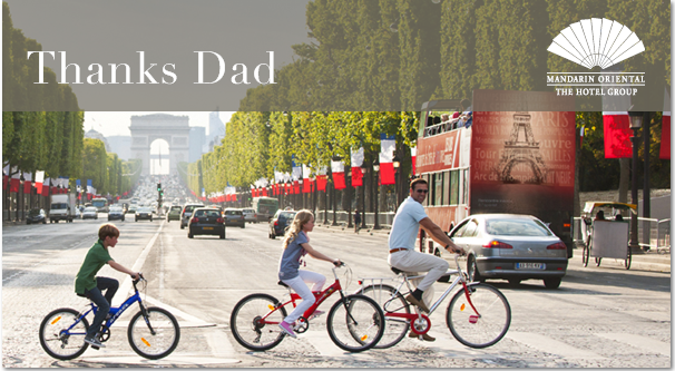 The Mandarin Oriental Hotel Chance is having some super specials on Summer Vacation--perfect for Father's Day & beyone