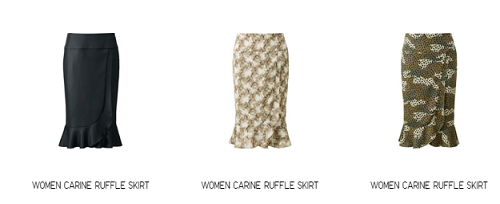 ruffled skirts