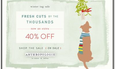 anthropologie winter sale
