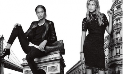 Haily Baldwin and Joan Smalls for Karl Lagerfeld Paris