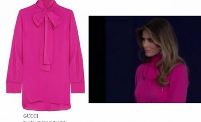 Melania Trump Pink Blouse