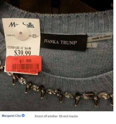 Ivanka Trump on sale at Marshalls