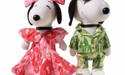 Snoopy and Belle in Christian Siriano Floral Prints