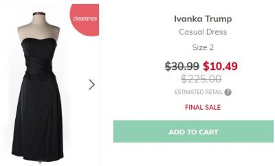 Ivanka Trump Threadup Sale