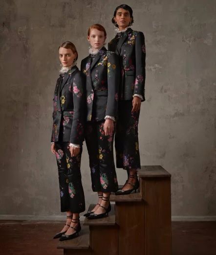 dark floral suiting from the Erdem x H&M collection