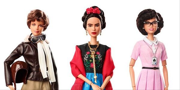 Barbie Amelia Earhart, Frida Kahlo and Katherine Johnson