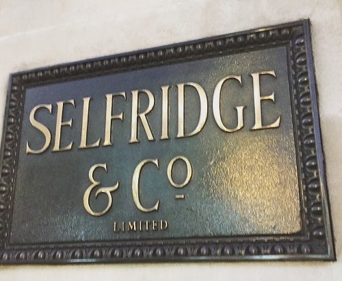 Selfridges sign