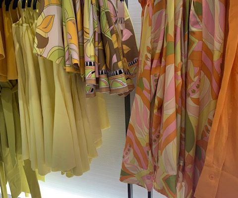 Pucci inspired prints on the rack at ZARA.