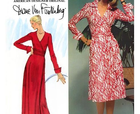 Diane von Furstenberg (DVF) Wrap Dress Very Easy Vogue Pattern